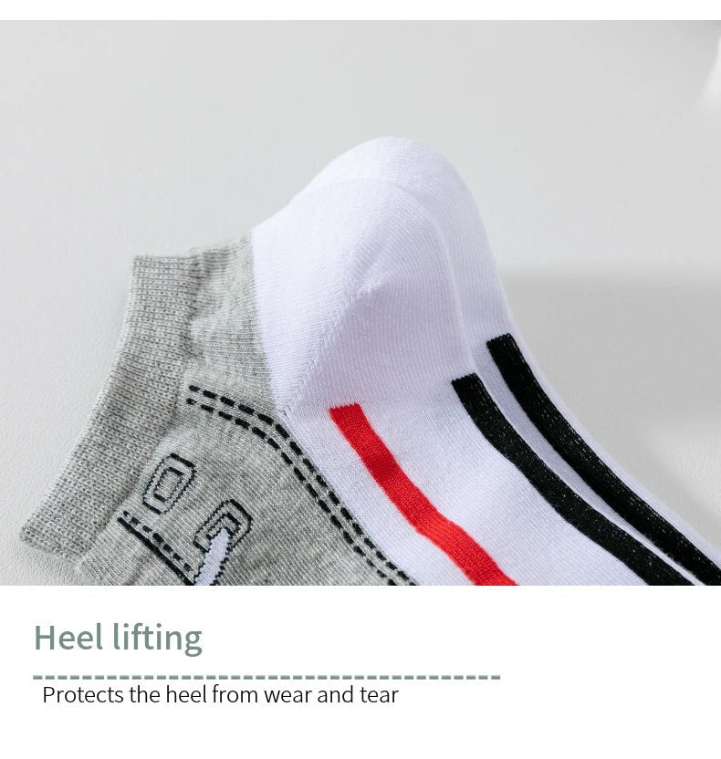 5 Pairs Men’s Breathable Sports Socks | Men's Socks & Hosiery by Anwer Fancy | Worldwide Shipping