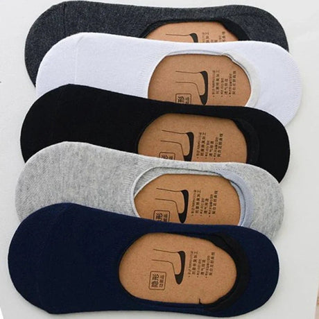 5 Pairs Men’s Invisible Non - Slip Socks | Men's Socks & Hosiery by Anwer Fancy | Worldwide Shipping