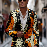 ScaleEdge™ – Snake Pattern Slim Blazer (Slight Stretch, Party Ready Jacket)