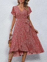 Ruffle Hem Sleeveless Dress – Feminine Summer Dress