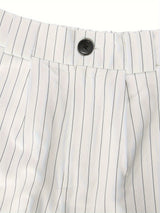 StripeSuit™ – Blazer & Shorts Set (Machine Washable, Elegant & Chic Co-Ord)