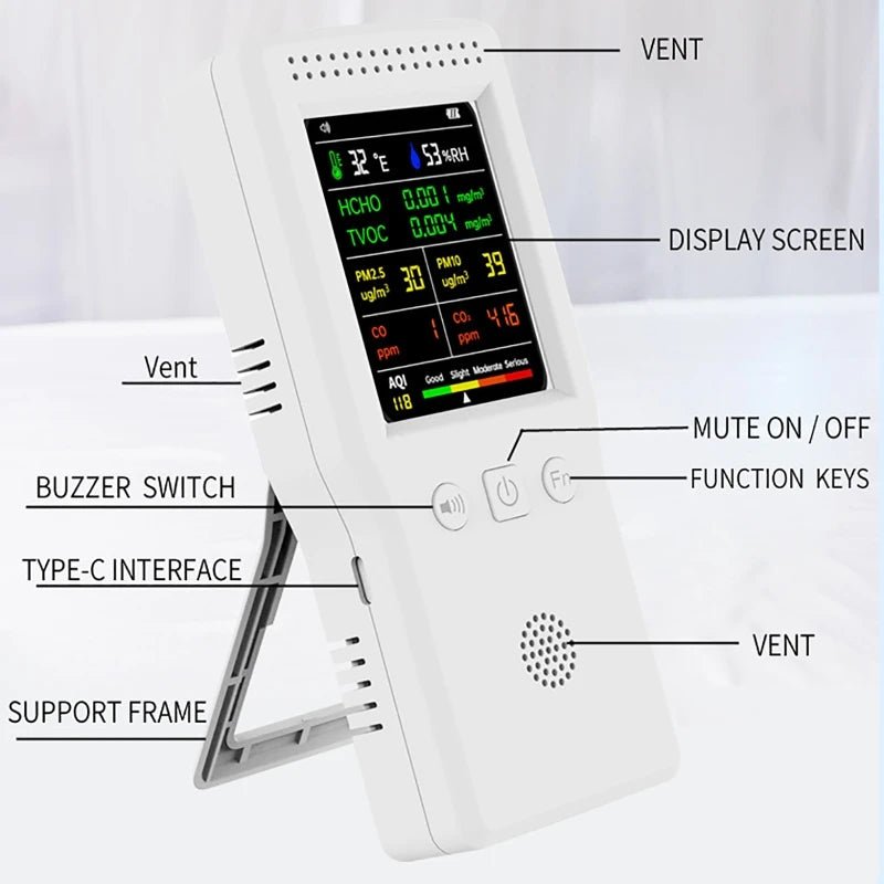 9 - in - 1 Air Quality Detector | by Anwer Fancy | Worldwide Shipping