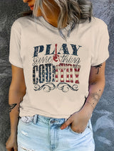 Retro Country Music Festival T-Shirt with 'Play Something Country' slogan, perfect for casual wear.