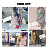 Women Button Lapel Work Coat