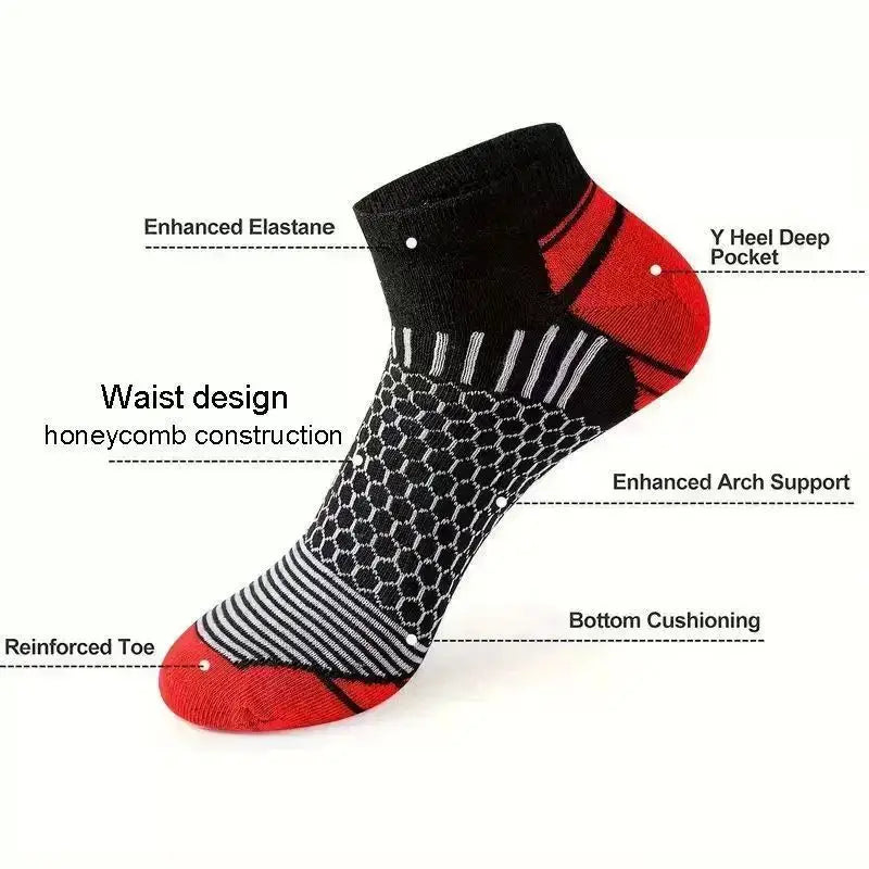 Men’s Short Sports Socks (6 Pairs)
