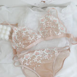 Women French Bralette Set
