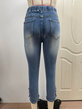 Women's Calf-Length Skinny Denim Jeans