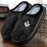Men Winter Warm Plush Non-Slip Slippers