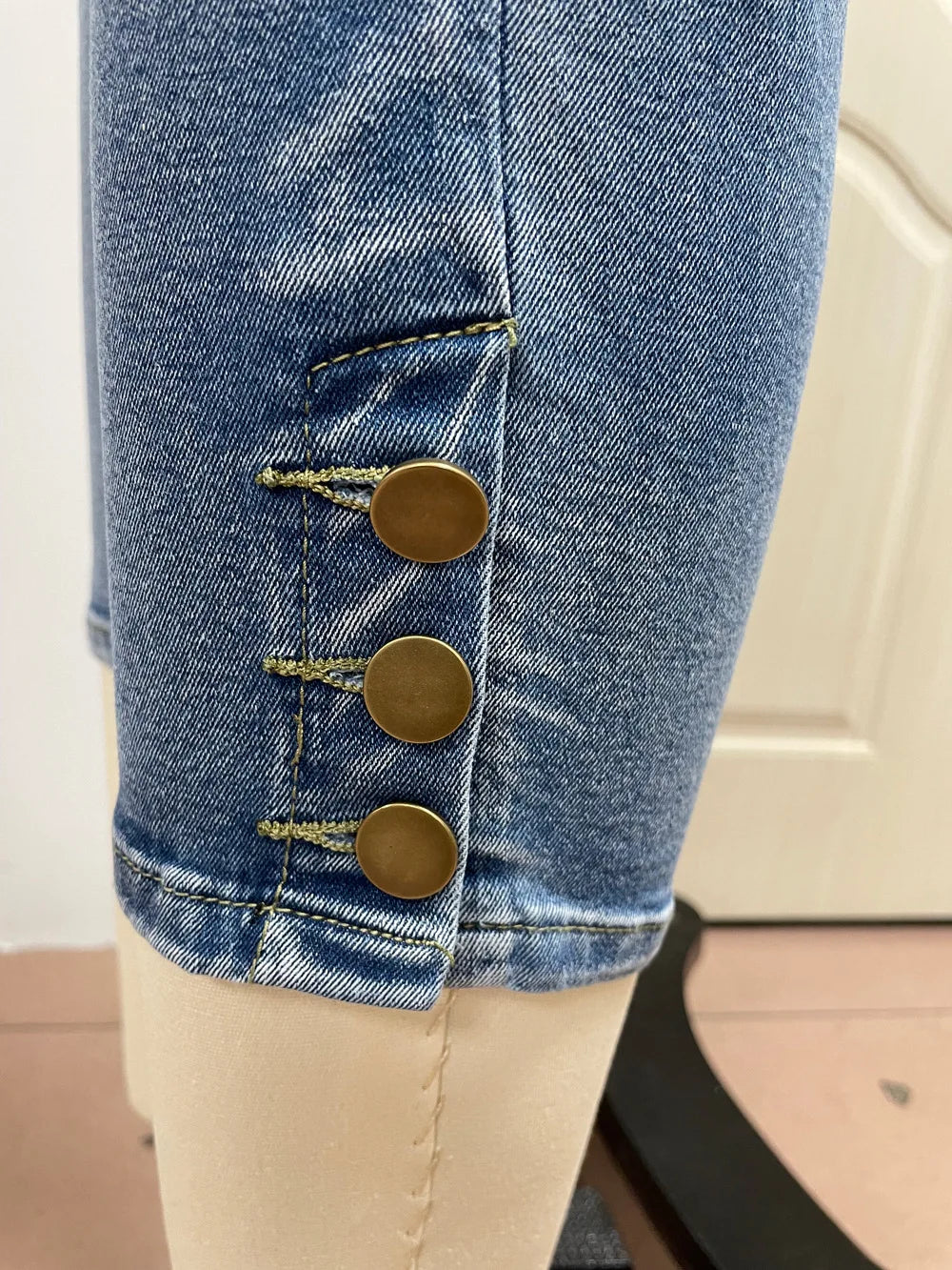 Women's Calf-Length Skinny Denim Jeans