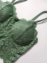 Women 4PCS Lace Lingerie Set