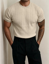 Men Crew Neck Knit Sweater