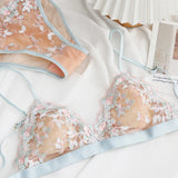 Women French Bralette Set
