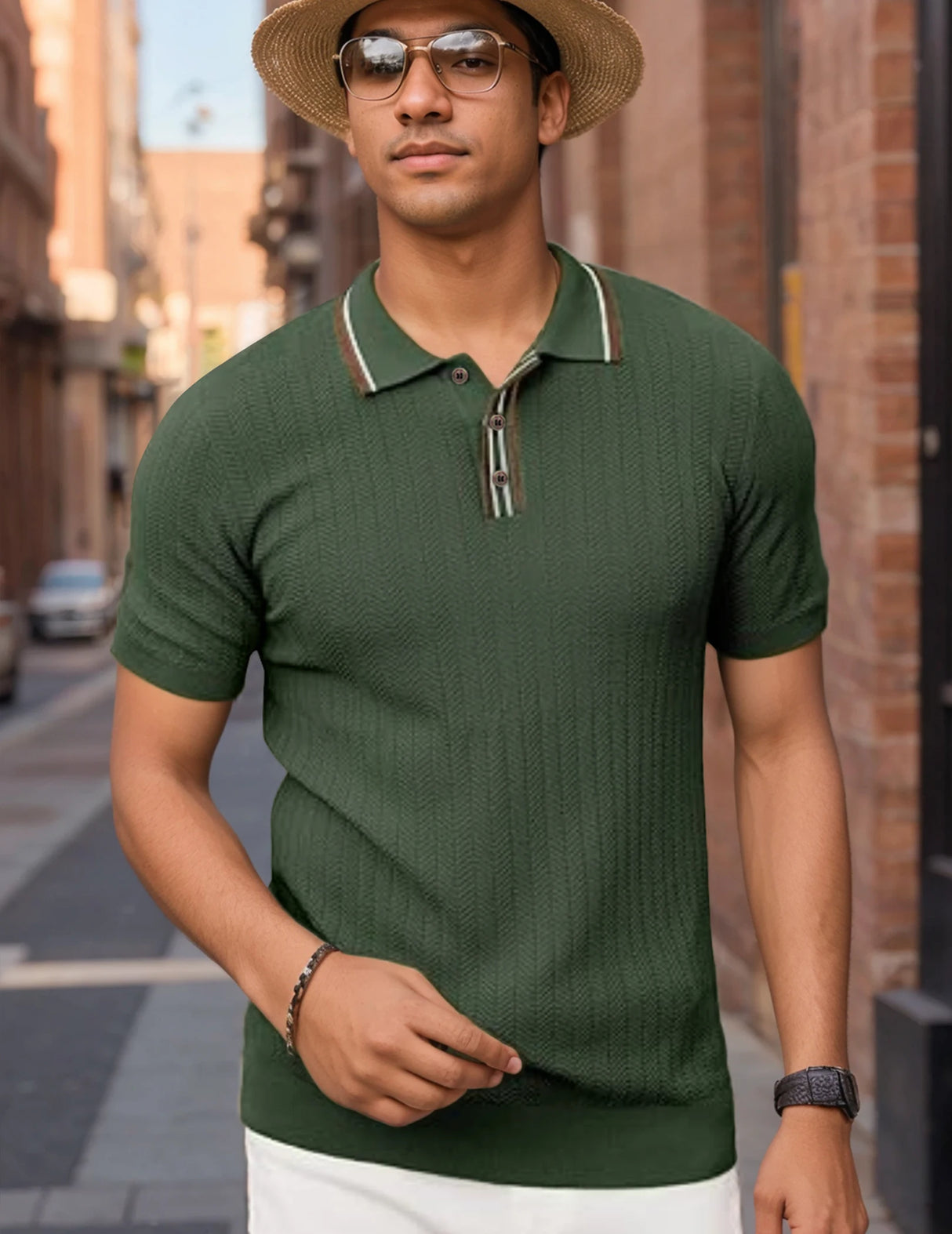 Men Short Sleeve Pullover Sweater