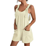 Women Summer Sleeveless Loose Jumpsuit