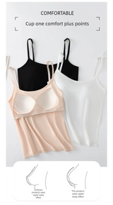 Women Bra Padded Sling Vest