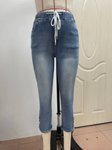 Women's Calf-Length Skinny Denim Jeans