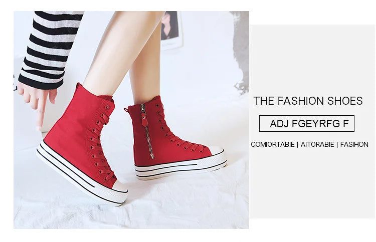 Women Canvas Shoes Casual Vulcanized Sneakers