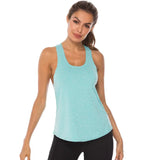Women Sleeveless Yoga Tank Top Quick Dry Workout Shirt
