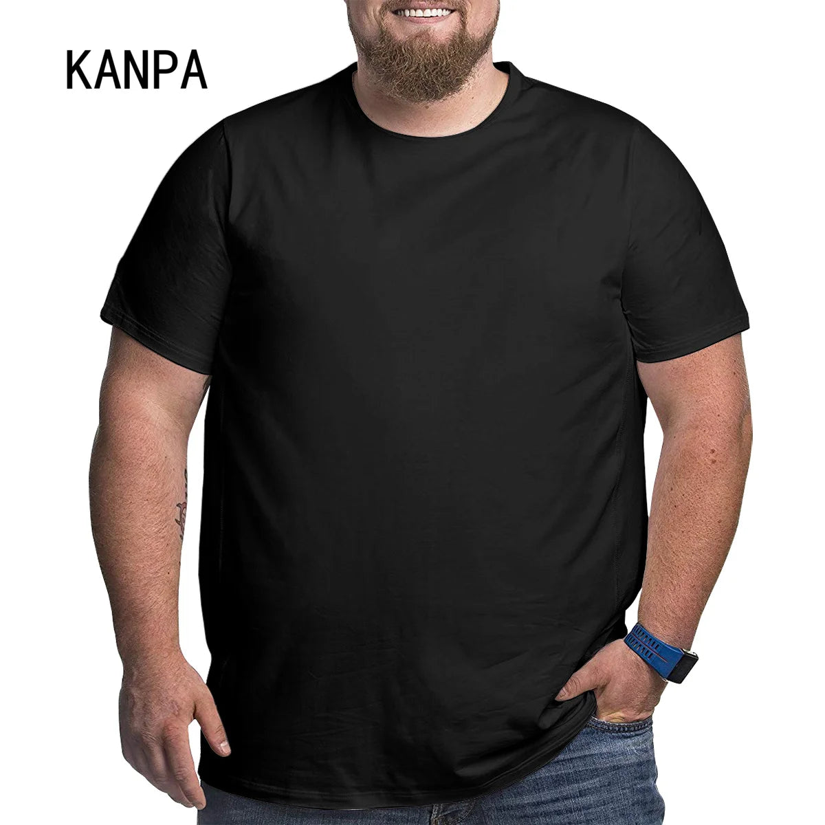 Men's Oversized Plus Size T-Shirt – Short Sleeve