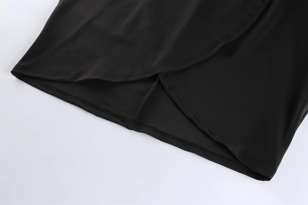 Women Mesh Sleeve Party Dress