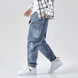 Men's Plus Size Harem Denim Joggers