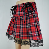 Women Gothic Patchwork Mini Skirt
