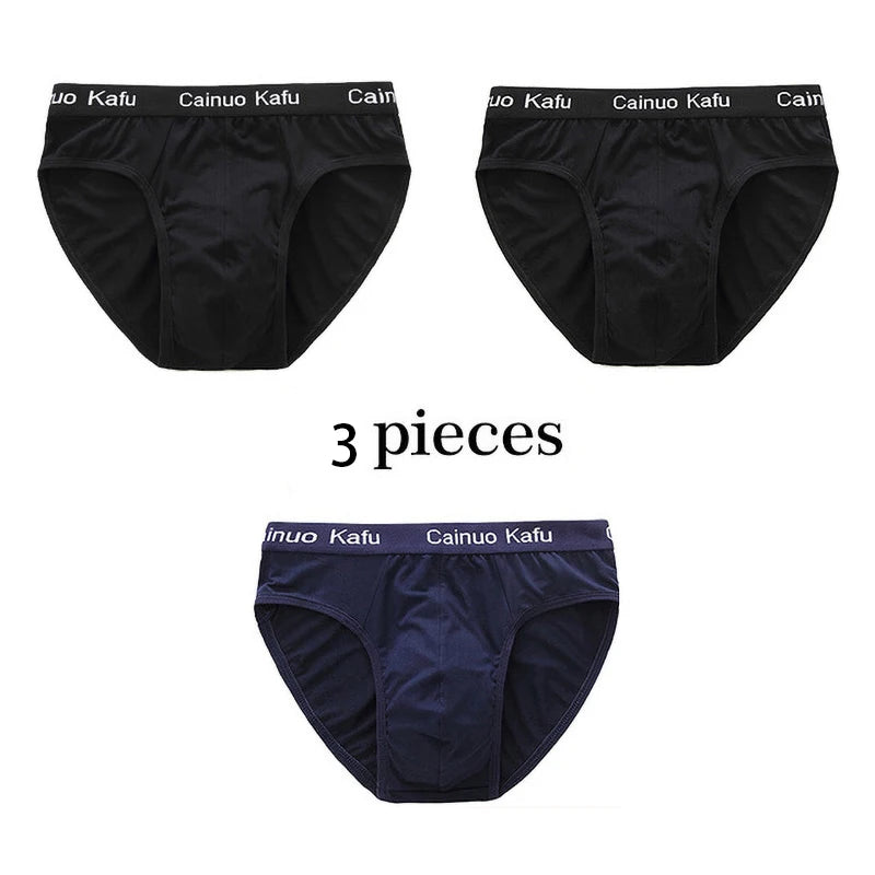 Men 3-Pack Silk Briefs Underwear