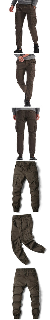 Men's Plus Size Cargo Jogger Pants – Cotton Full Length