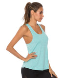 Women Sleeveless Yoga Tank Top Quick Dry Workout Shirt