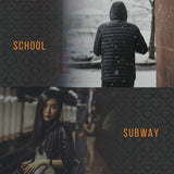 Men Heated Hooded Winter Parka