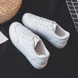 Women Sneakers White Vulcanized Platform Shoes