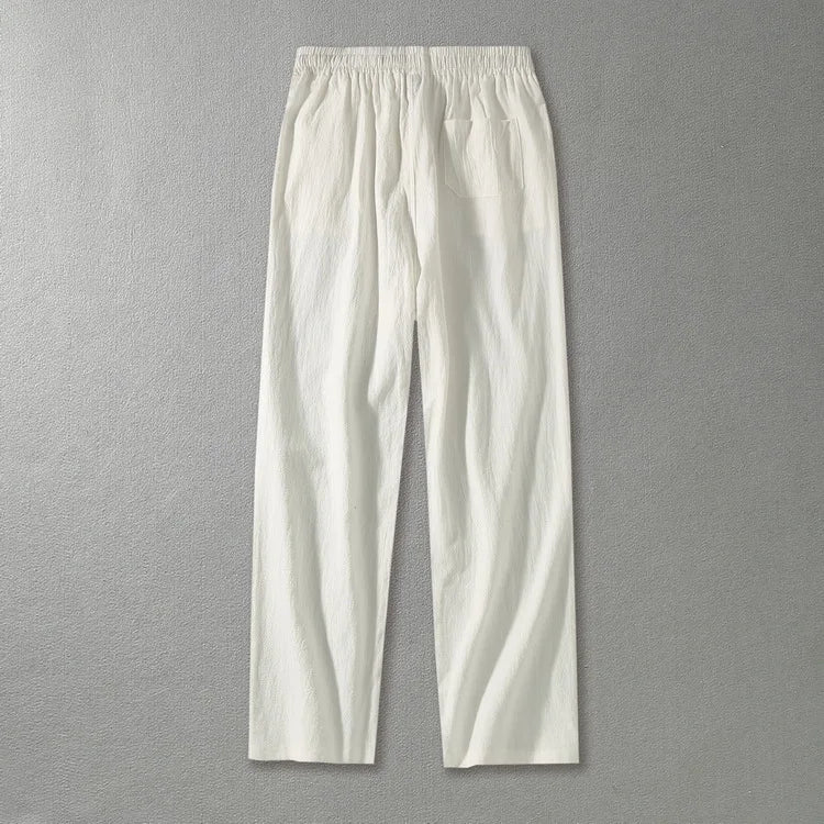 Men's Plus Size Linen Tracksuit Set