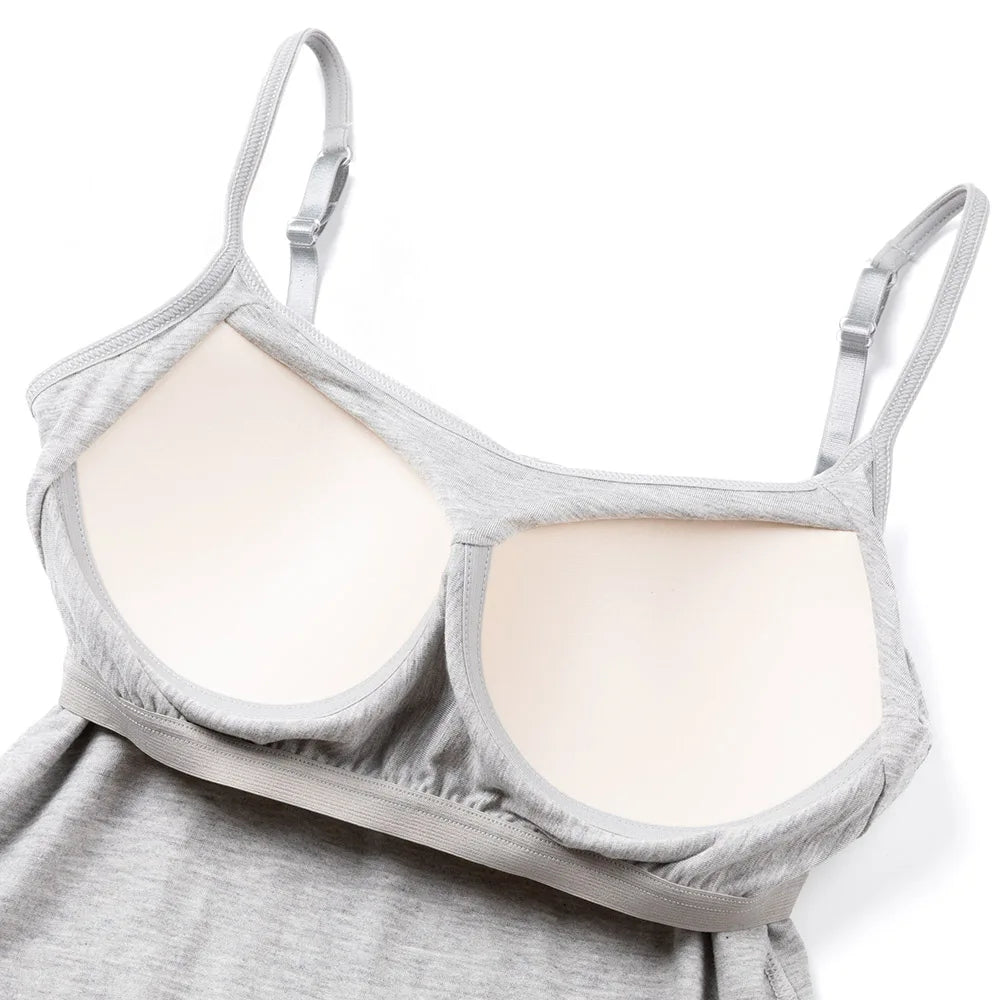 Cotton Shelf Bra Cami Pack