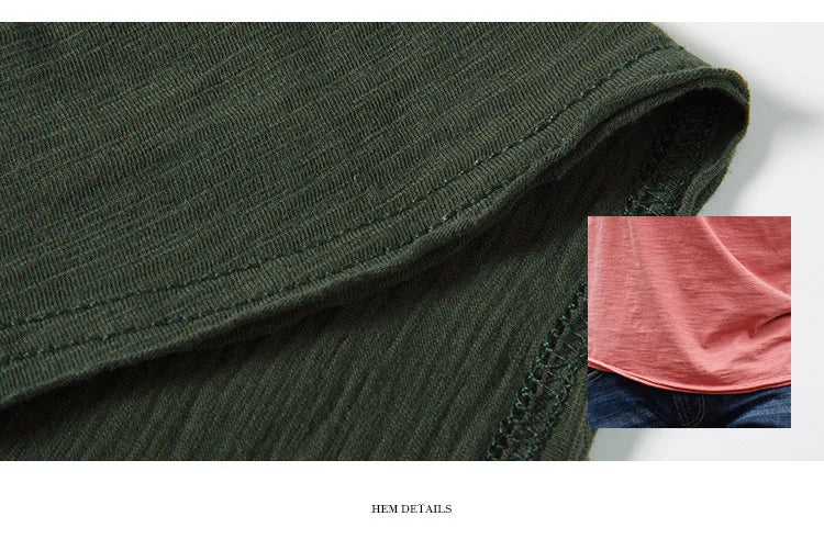 Men Cotton O-Neck Summer T-Shirt