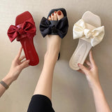 Bow Platform Flat Slippers – Summer 2025