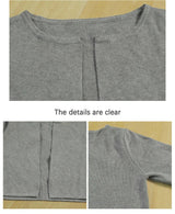 Women Black Cropped Knit Sweater