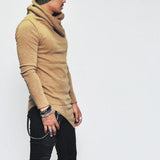 Men's Plus Size 5XL Hoodie – Turtleneck Sweatshirt
