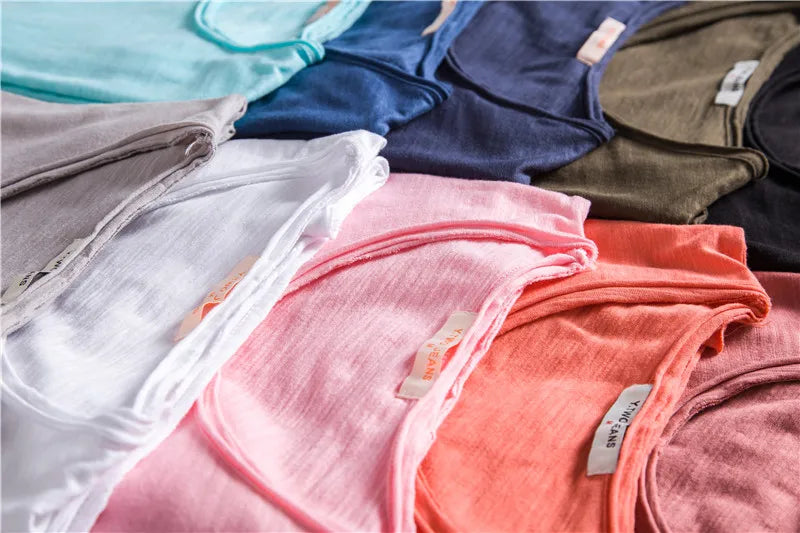 Men Cotton O-Neck Summer T-Shirt