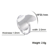 Detailed view of African Map gold ring with dimensions and specifications for women's jewelry.