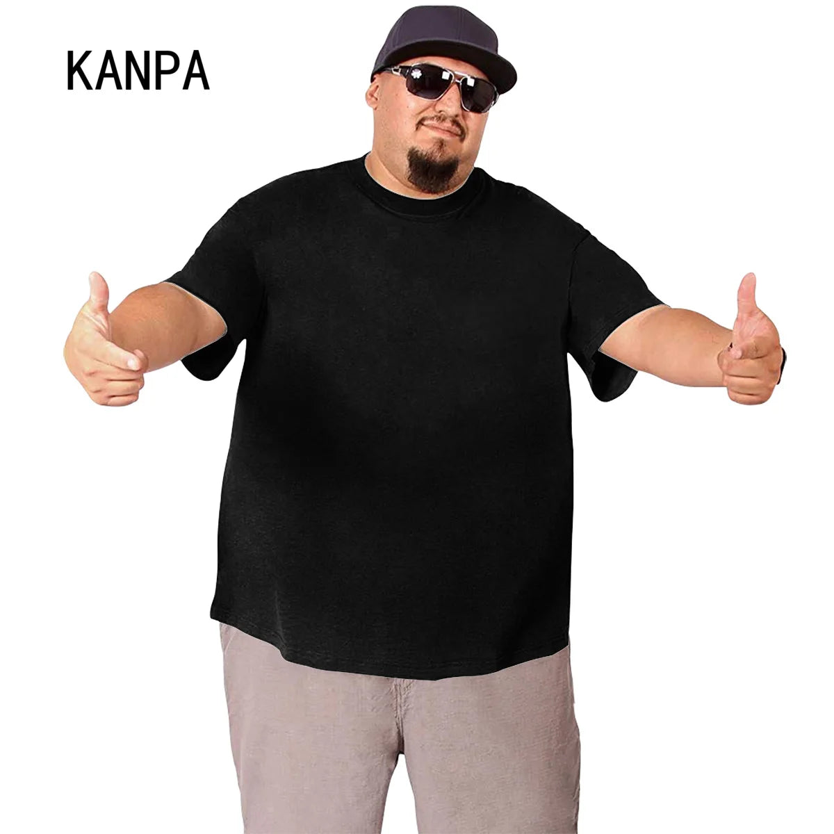 Men's Oversized Plus Size T-Shirt – Short Sleeve