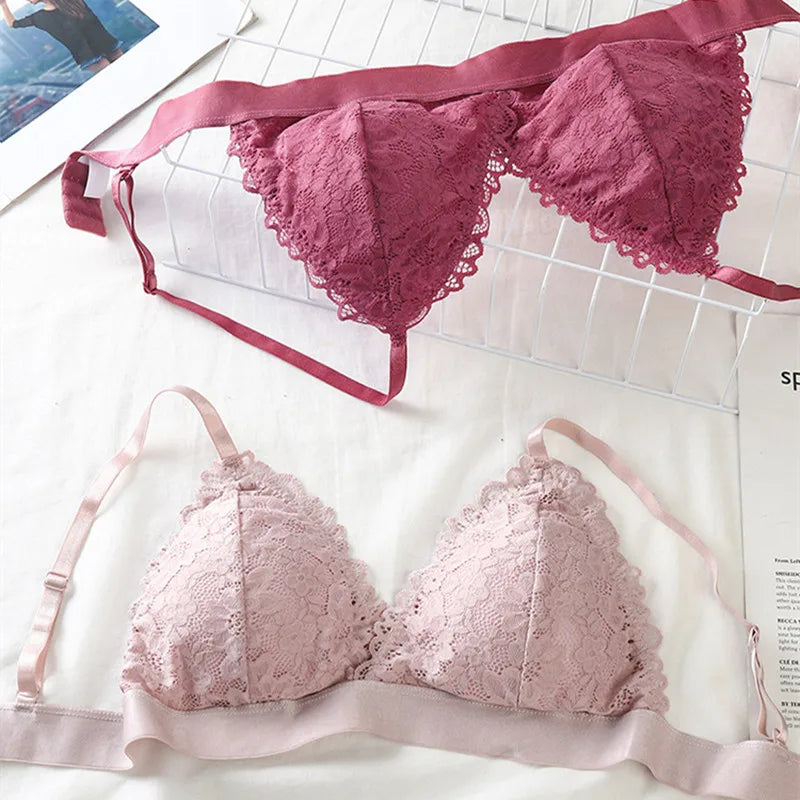 Women Lace Triangle Bralette