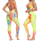 FlexFemme™ – Backless Halter Fitness Jumpsuit (Breathable, Sculpting & Supportive)