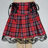 Women Gothic Patchwork Mini Skirt