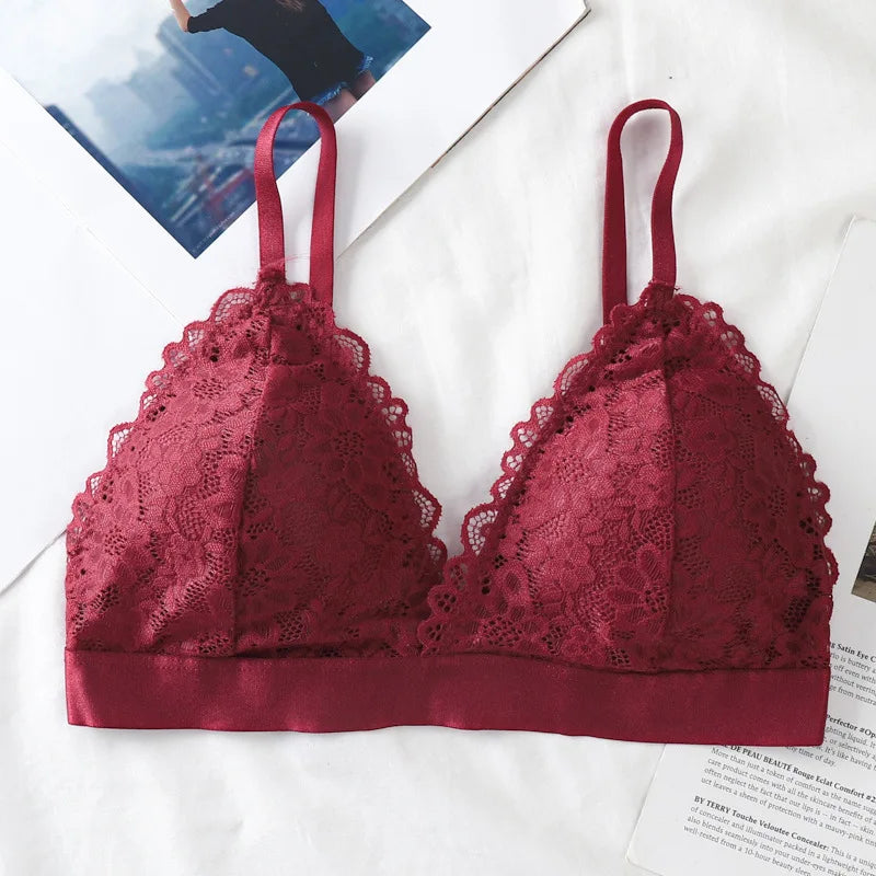 Women Lace Triangle Bralette