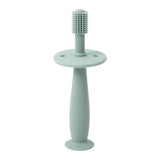 Baby soft silicone training toothbrush designed for infants and toddlers, ideal for ages 0-6 years.