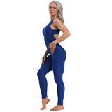 QuickTone™ – Sleeveless Backless Gym Bodysuit (Quick-Dry, Sculpting & Active)