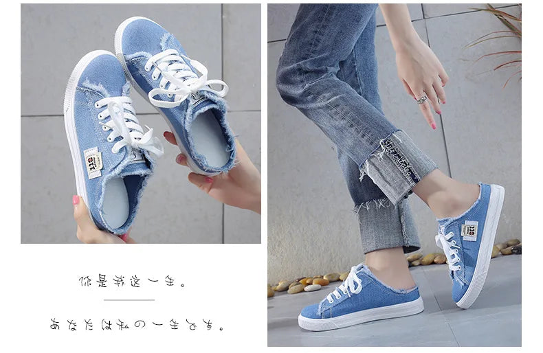 Women Canvas Shoes Classic Lace Up Sneakers