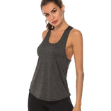 Women Sleeveless Yoga Tank Top Quick Dry Workout Shirt