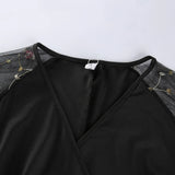 Women Mesh Sleeve Party Dress