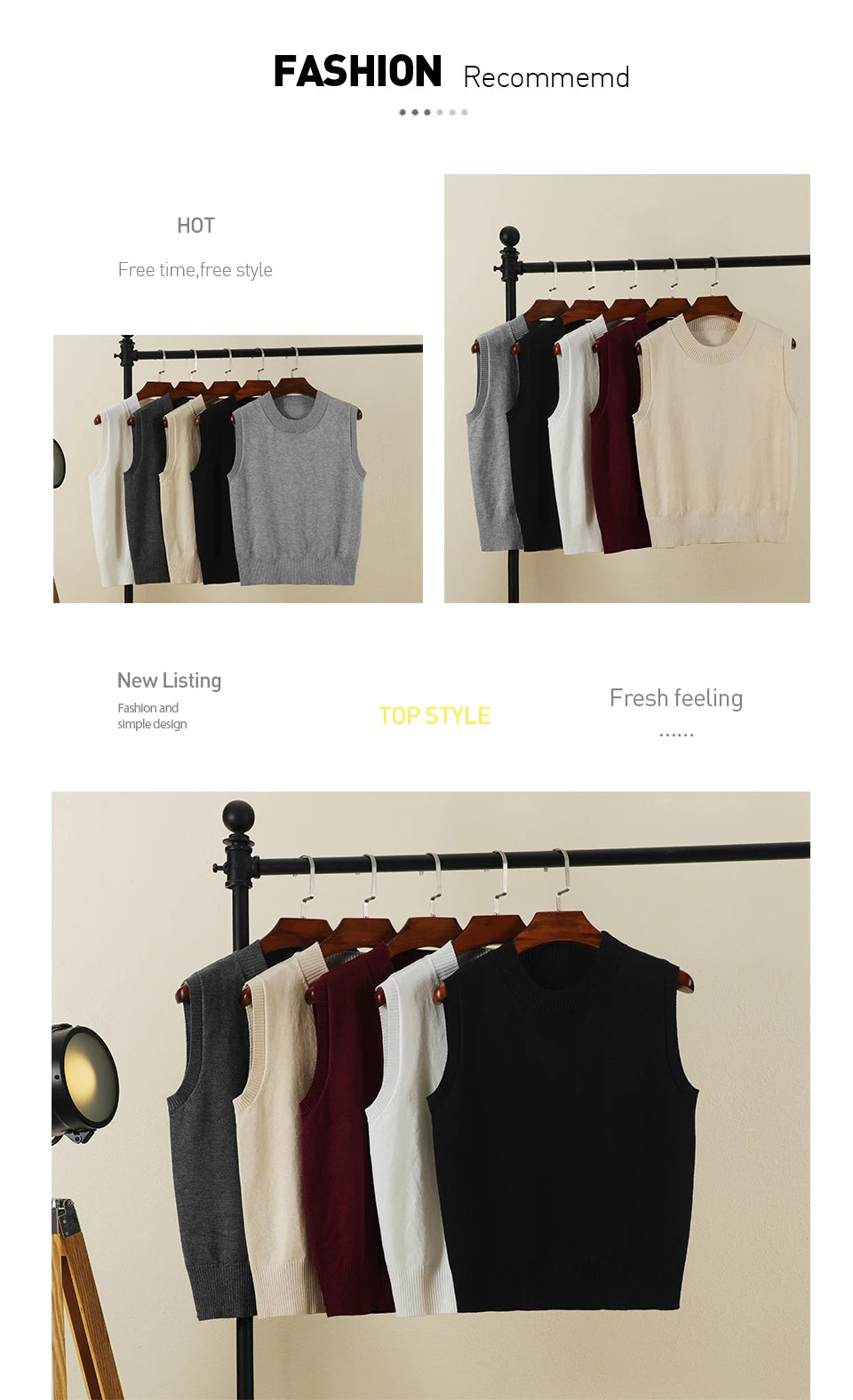 Women's Preppy Style Knit Vest